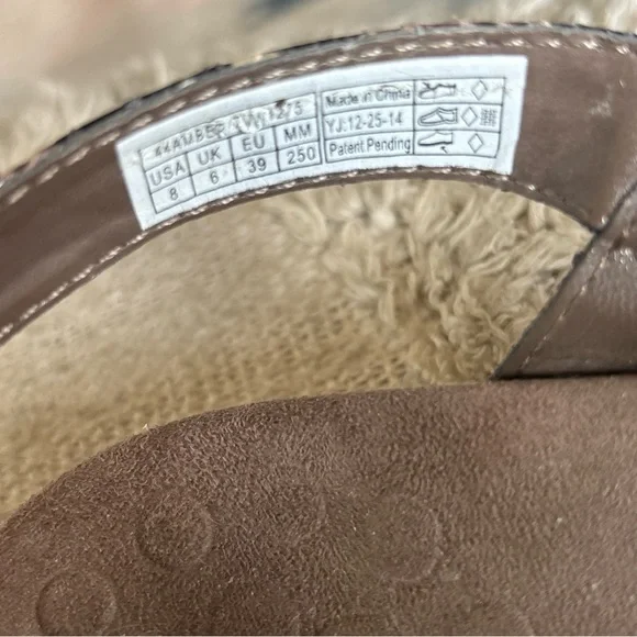 VIONIC Snakeskin Patterned Sandals Adjustable Sz 8 EXC CONDITION - Picture 7 of 8